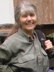 The Orangutan Conservancy's Dr. Anne Russon shown here at her current research effort - the Orangutan Kutai Project